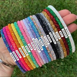 2 Glitter Headbands (Colors of your choice!)